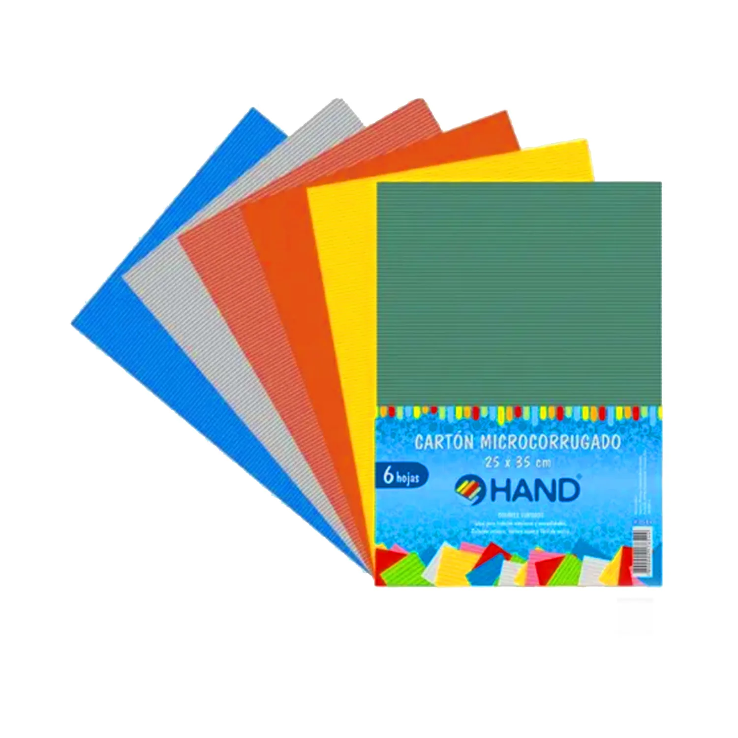 Cartón Micro Corrugado 25x35cm (6 colores)