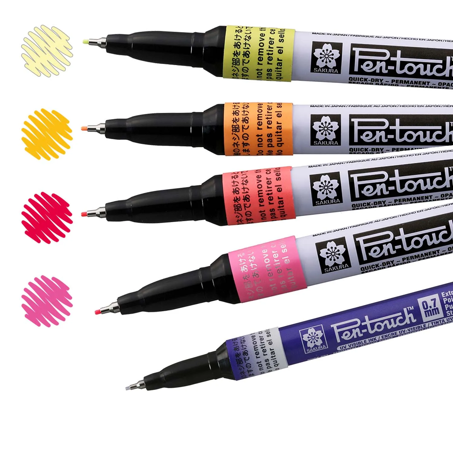 [XPSKA#305] Marcador Permanente Pen Touch Sakura Extra Fino 0.7mm (Naranja Fluorescente)