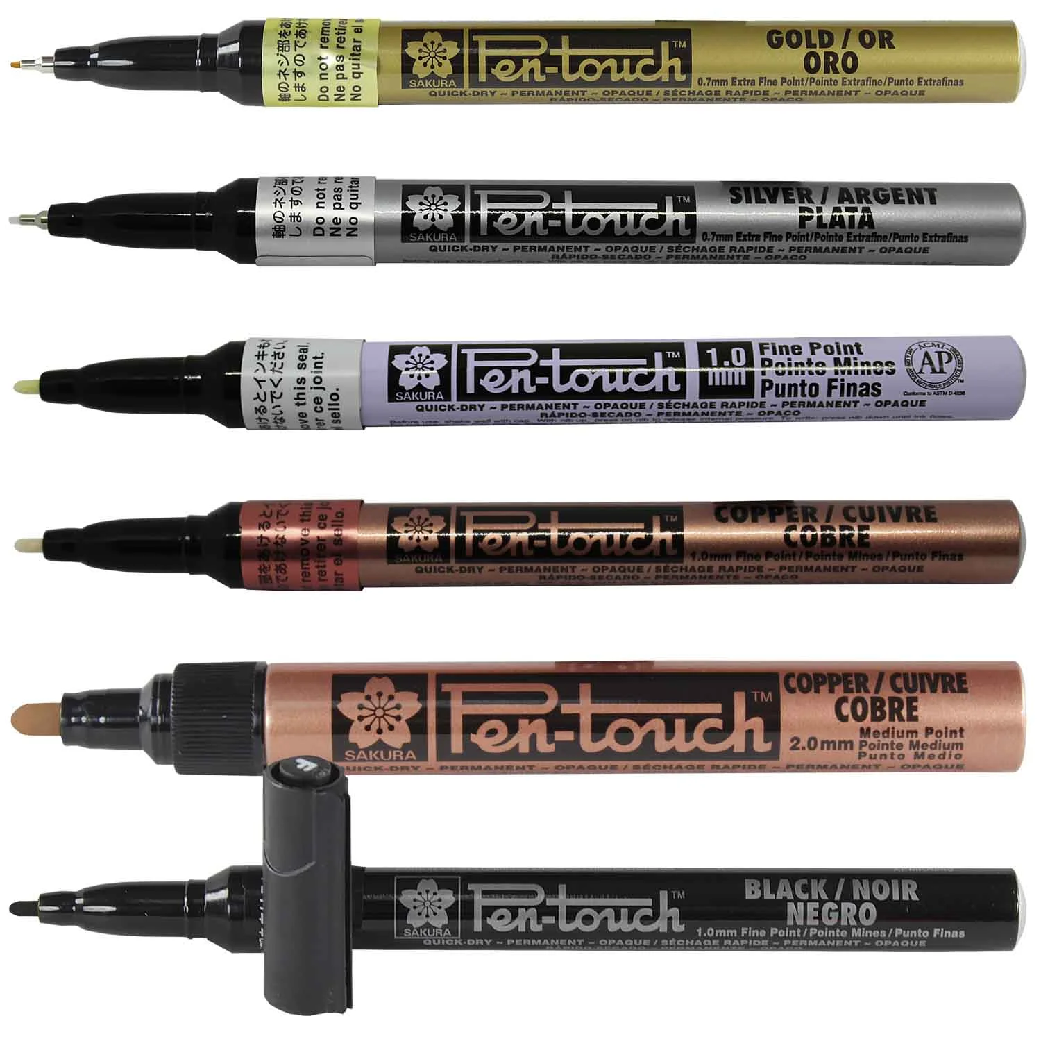 [XPFKA#49 39068] Marcadores Permanente Pen Touch Sakura (2mm) (Negro)