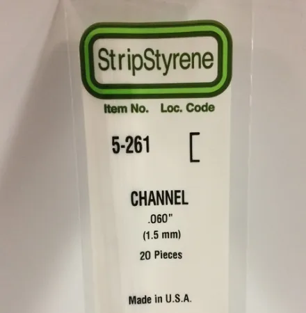 Perfiles Canal de poliestireno blanco 35cm (1ud)