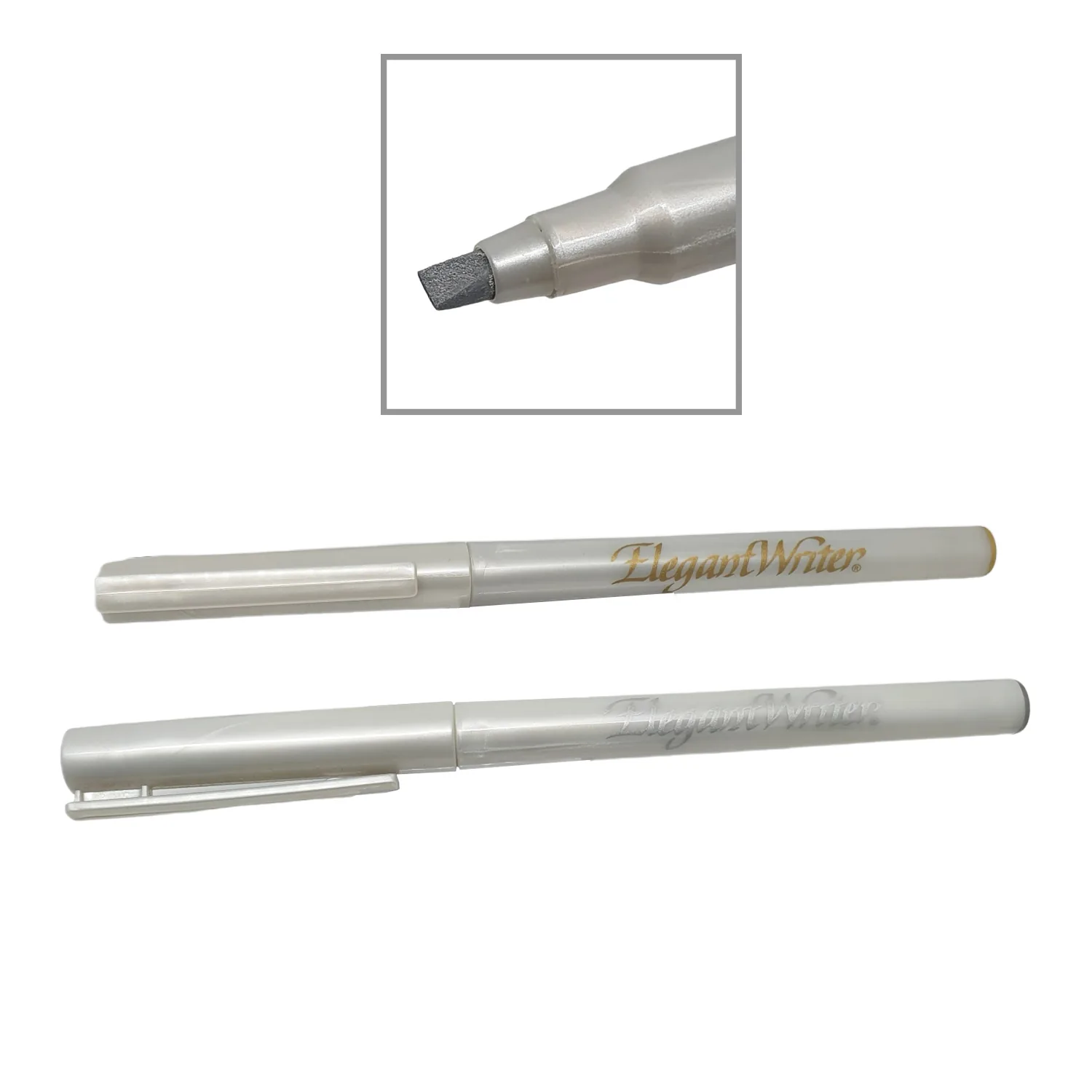 [2862] Plumones caligráficos punta ancha Elegant Writer (Oro)
