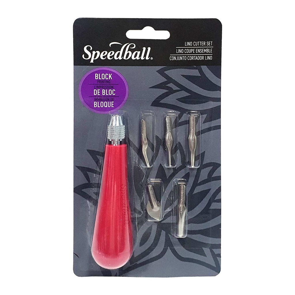Set #1 de 5 gubias para linóleos Speedball en blister