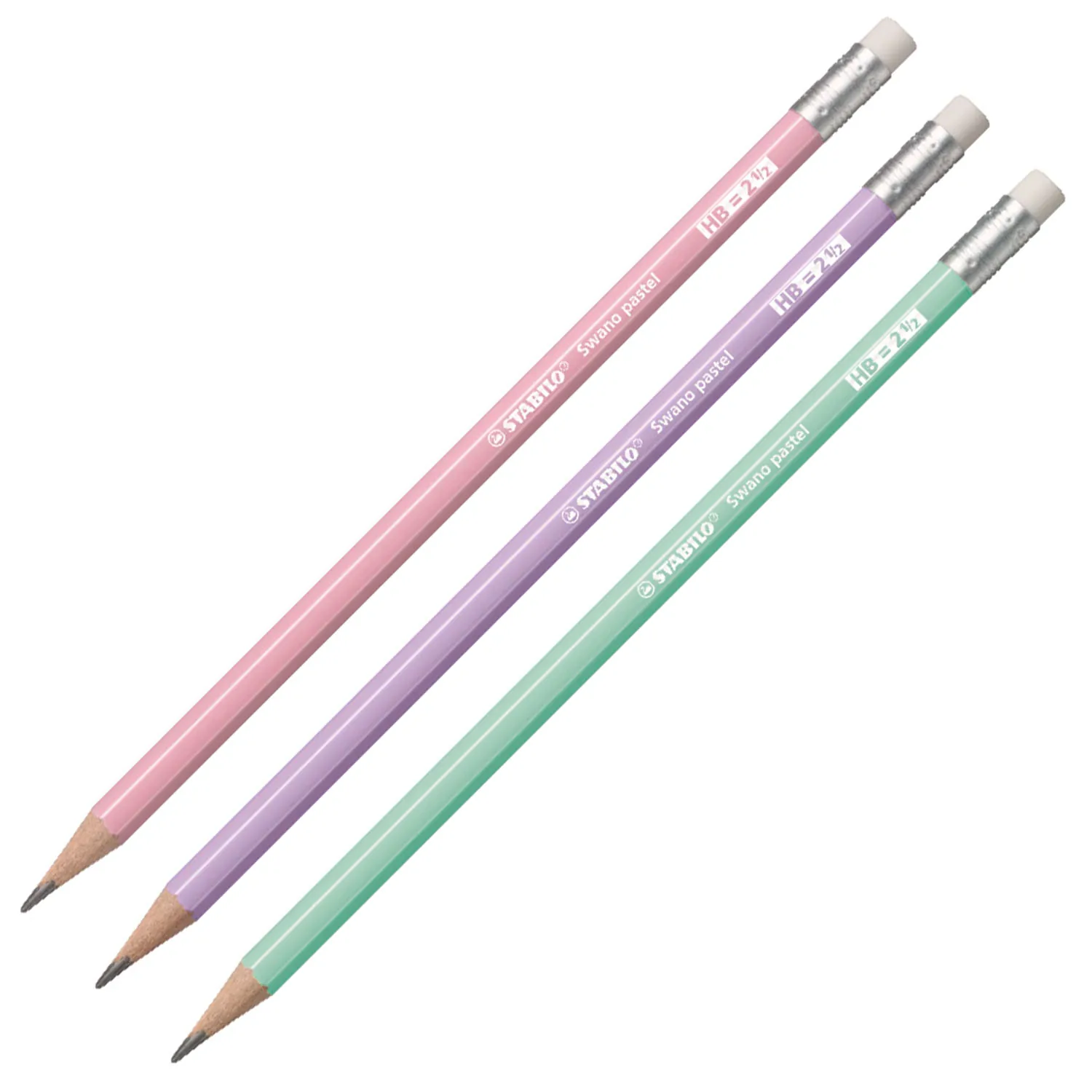 Lápiz Grafito Stabilo Swano Colores Pastel