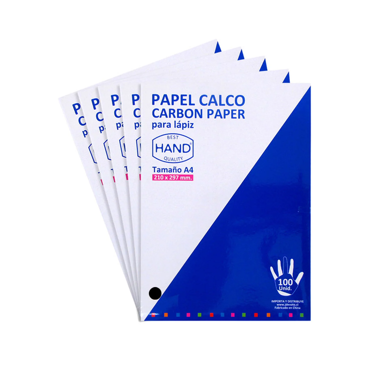 Papel Calco Negro Tamaño A4 Para Lápices (1ud)
