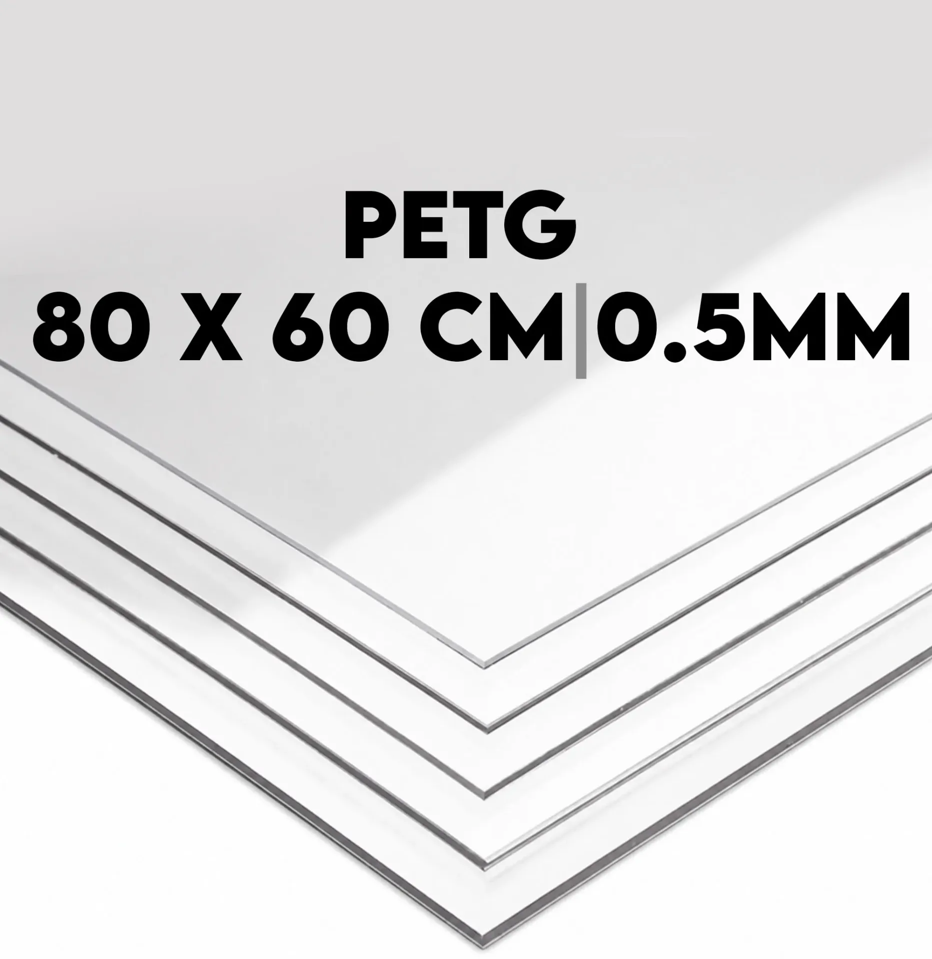 Mica Transparente PETG 80x60cm 0.5mm