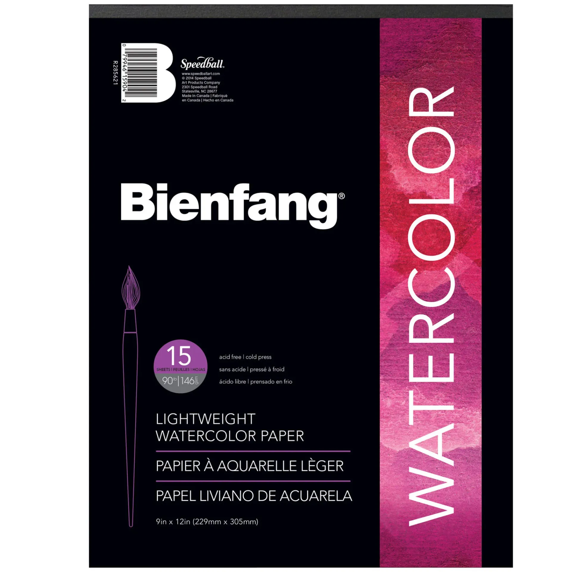Block Bienfang Para Acuarela 22x30cm 146gr. 15hj