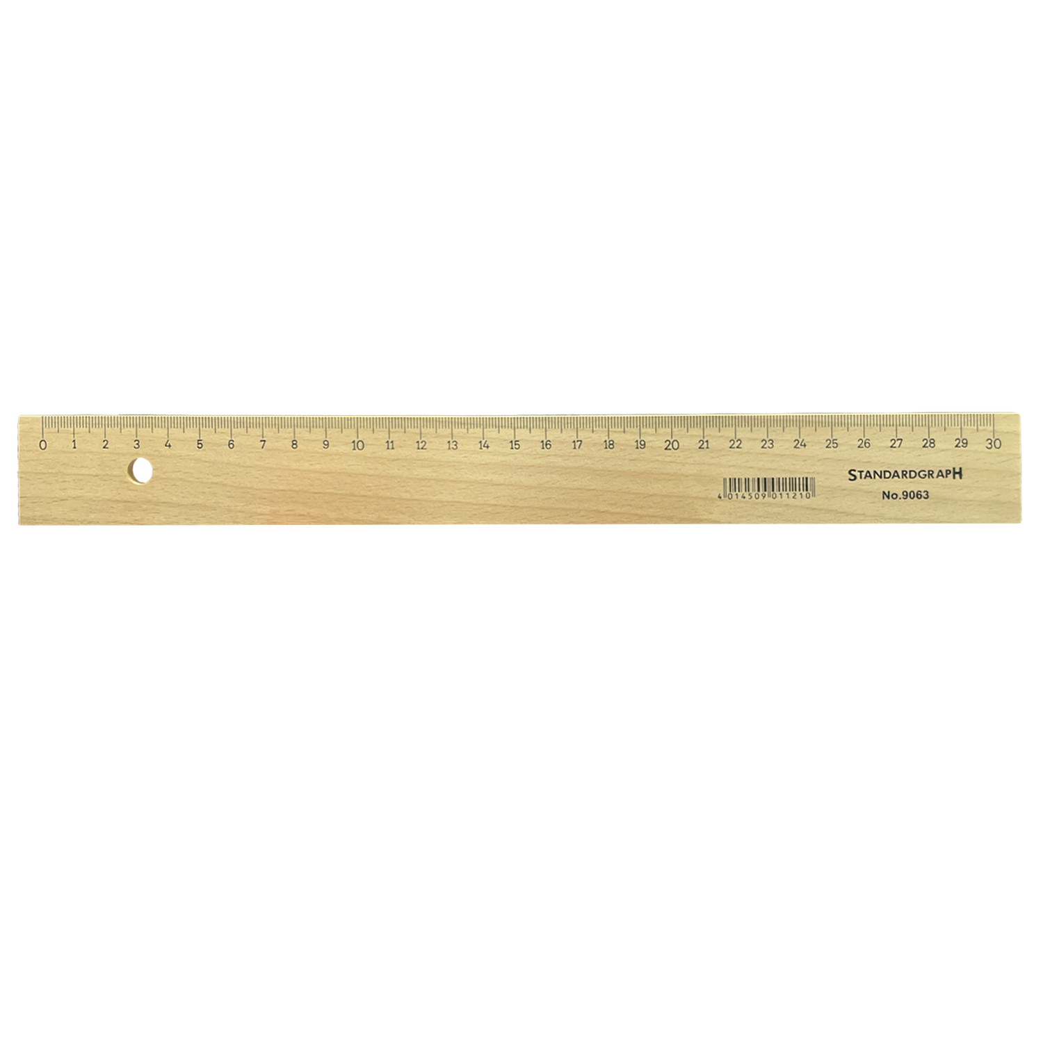 Regla de madera con perfil de acero incrustado Standardgraph