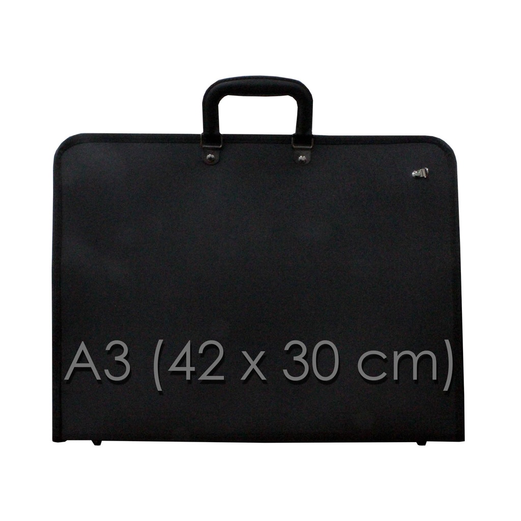Maletín portafolios A3 con correa y bolsillo interno