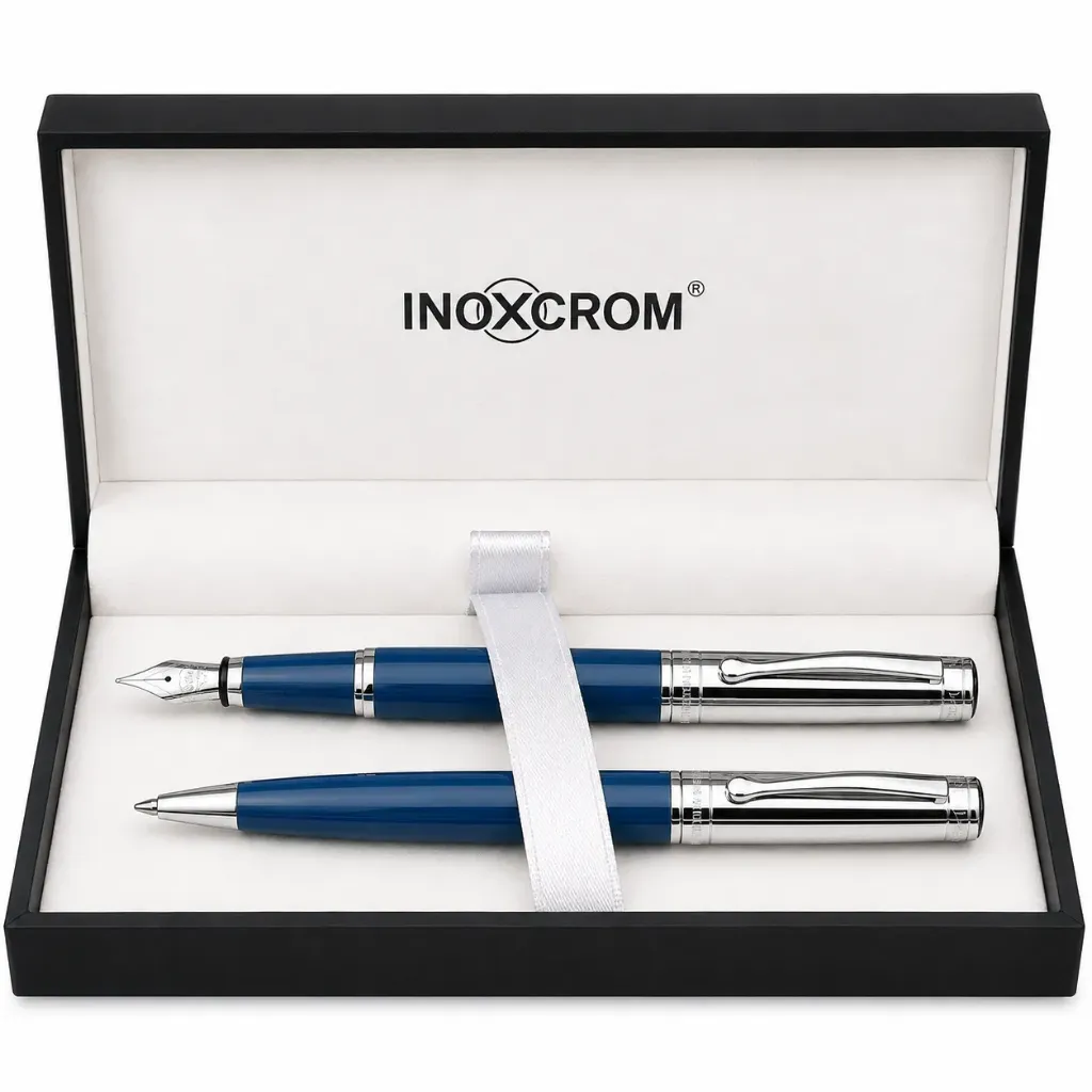 Juego Bolígrafo + Pluma Inoxcrom Vista