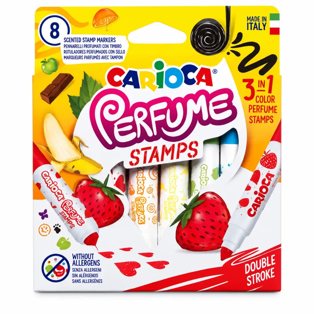 Plumones Perfume Carioca 8 Colores Con Sello