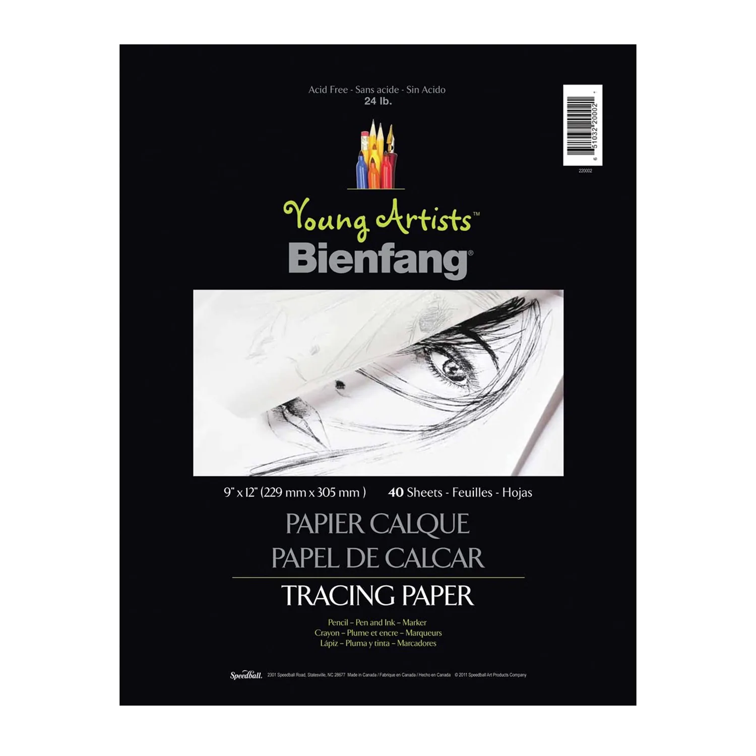 Block Bienfang Para Calcar 22x30cm 30gr. 40hj