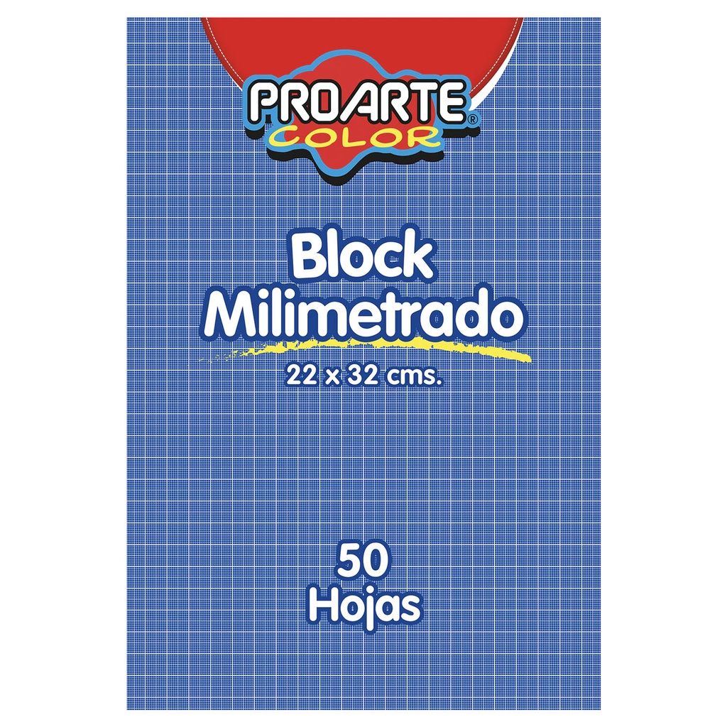 Block de Papel Milimetrado Proarte 22x32cm 50hjs