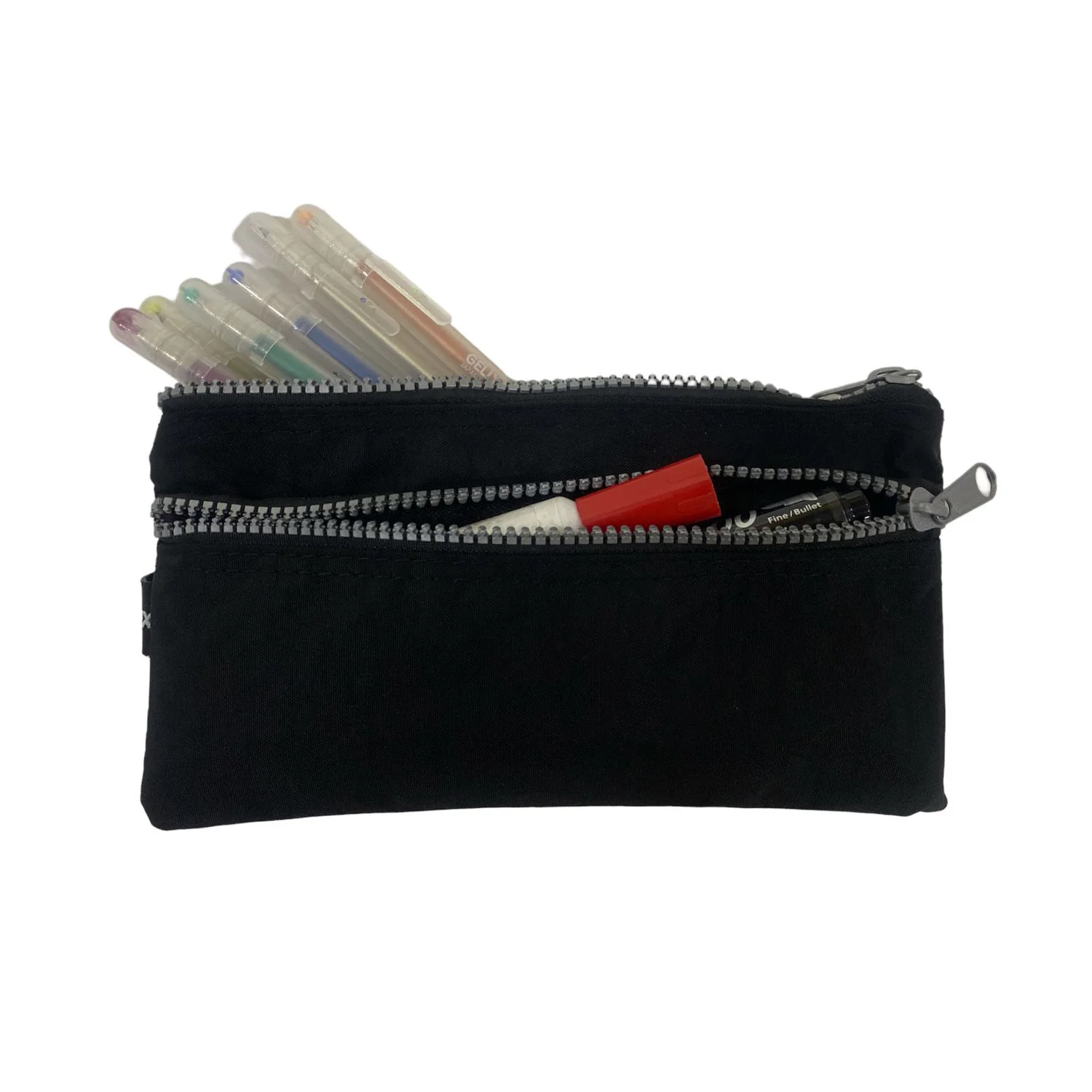 [A503091] Estuche Escolar Adix Doble Cierre Negro