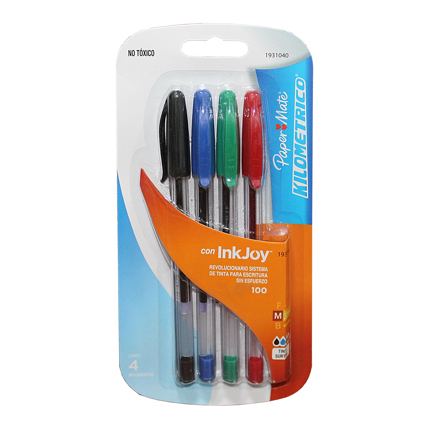 Bolígrafo Kilométrico punta media colores tradicionales InkJoy 100ST 1.0mm