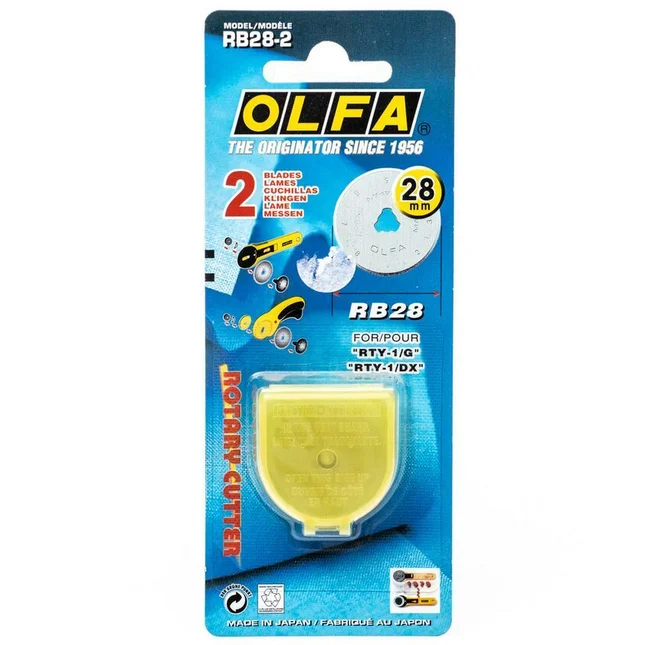 [RB28-2] Repuestos para cortador rotatorio RTY-28 mm. Olfa (2ud)