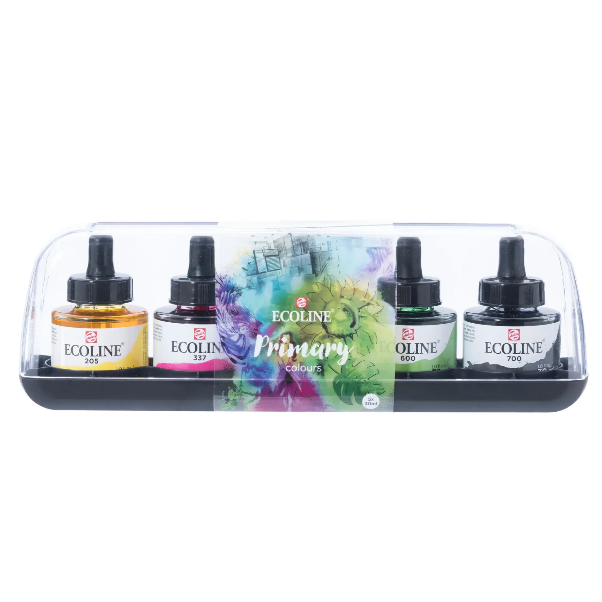 Set de acuarelas líquidas 30ml Ecoline colores Primarios (5ud)
