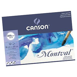 Block para Acuarela Canson Montval 12hj 300gr
