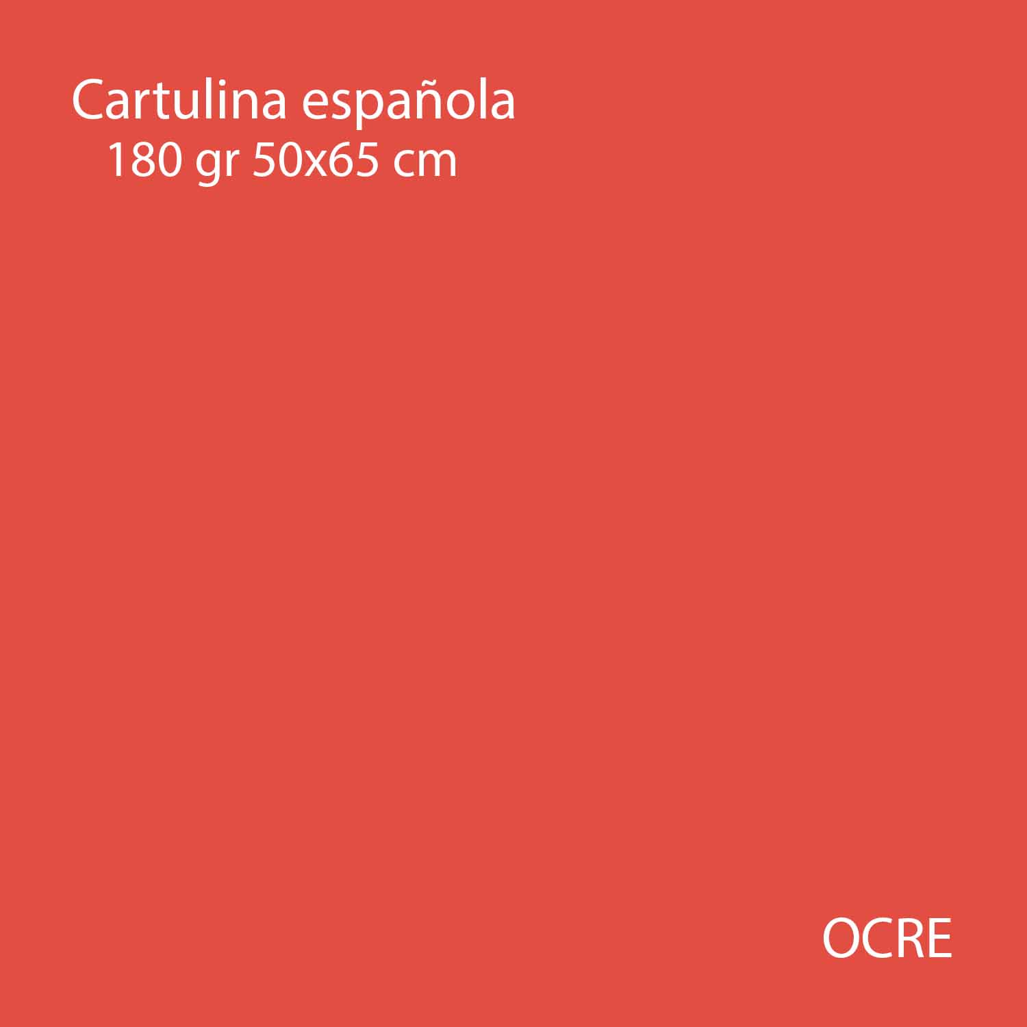 Cartulina Española de Colores 50x65 180gr