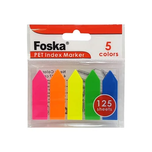Banderitas separadoras 5 colores Neón (125ud)