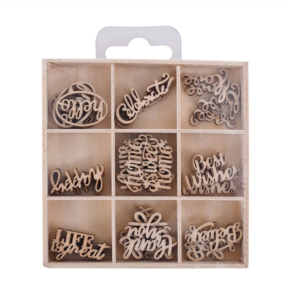 Set de Palabras en Madera Adix 45 ud.