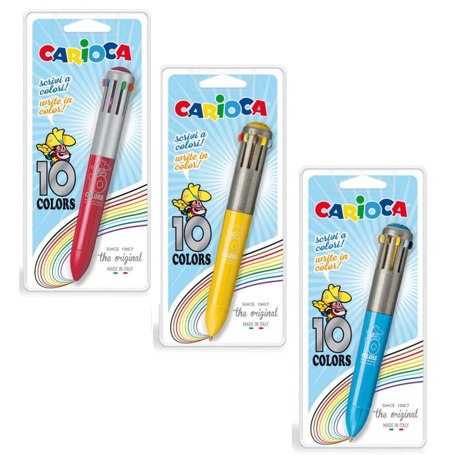 Bolígrafo Carioca 10 colores Surtidos