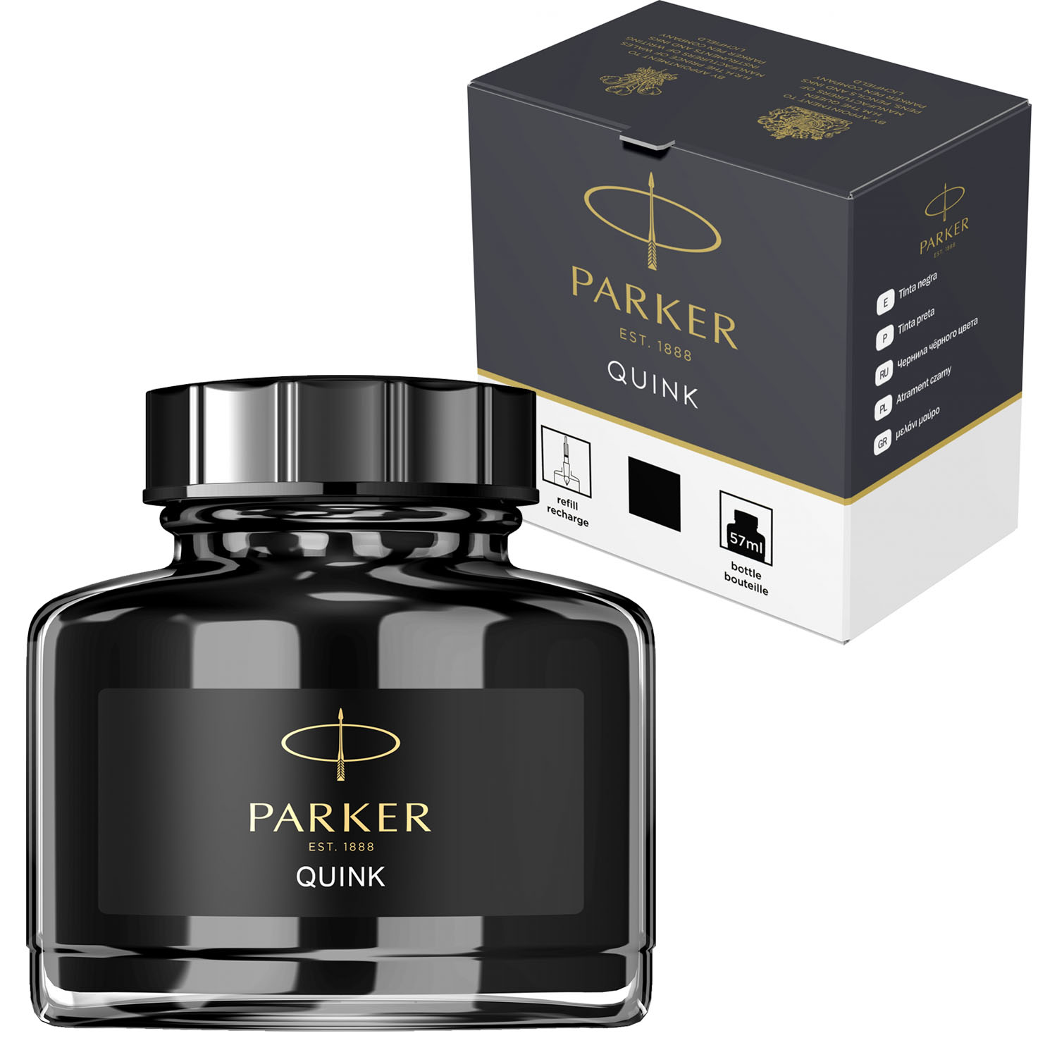 Tinta para pluma fuente Parker 57ml