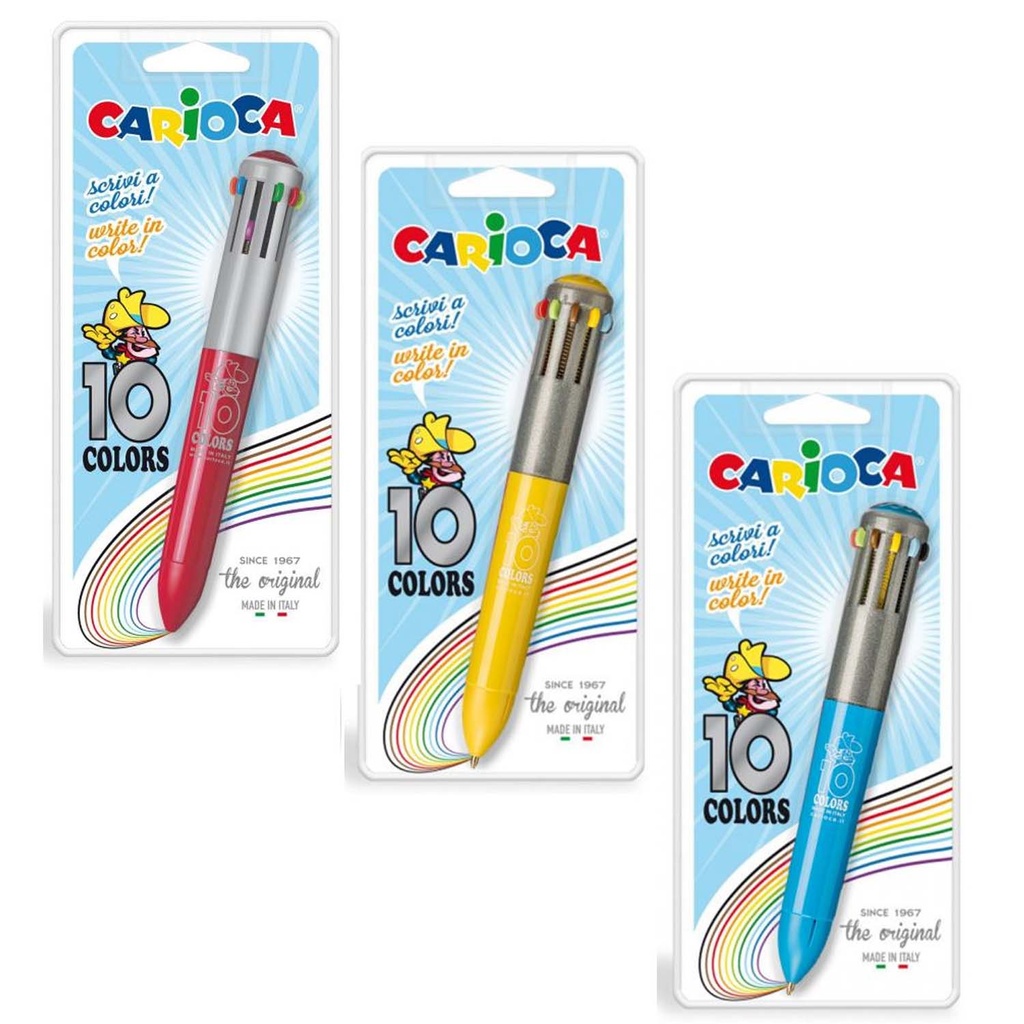 Bolígrafo Carioca 10 colores Surtidos