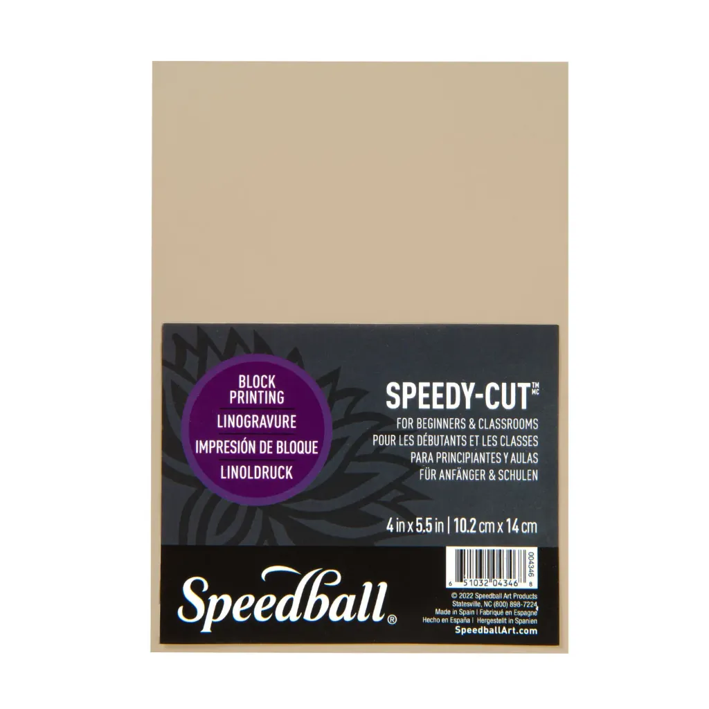[4346] Goma para Grabado Speedball Speedy Cut-Easy Crema 10x14cm