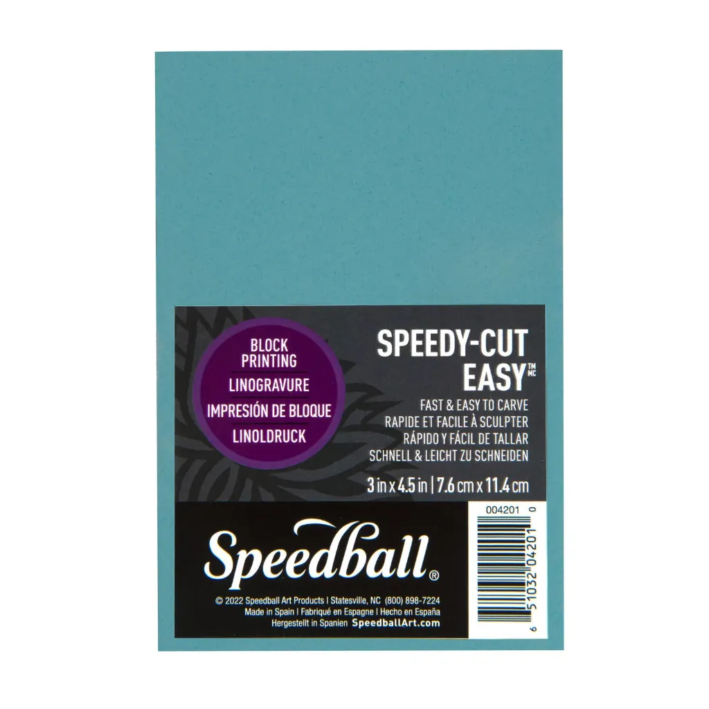 [4201] Goma para Grabado Speedy Cut-Easy Celeste 7X11.4cm