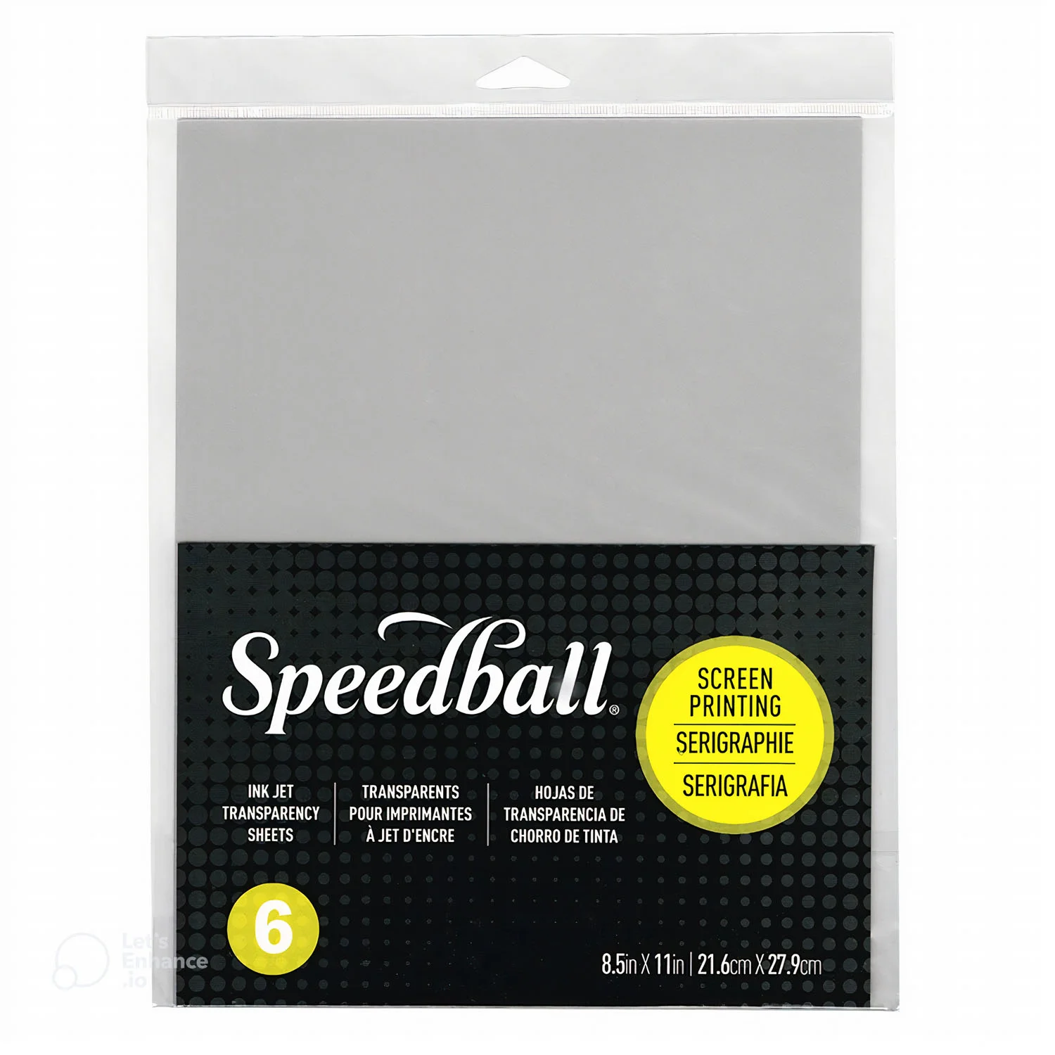 [4500] Hojas para serigrafía transparente 6und Speedball