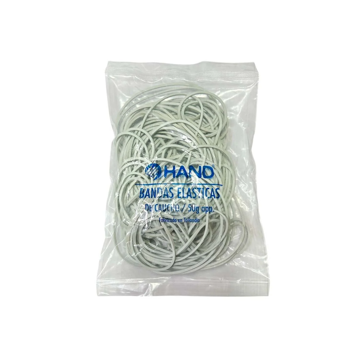 [RB-110] Bolsa de Elásticos BLANCOS 60x1.6mm 50 gr