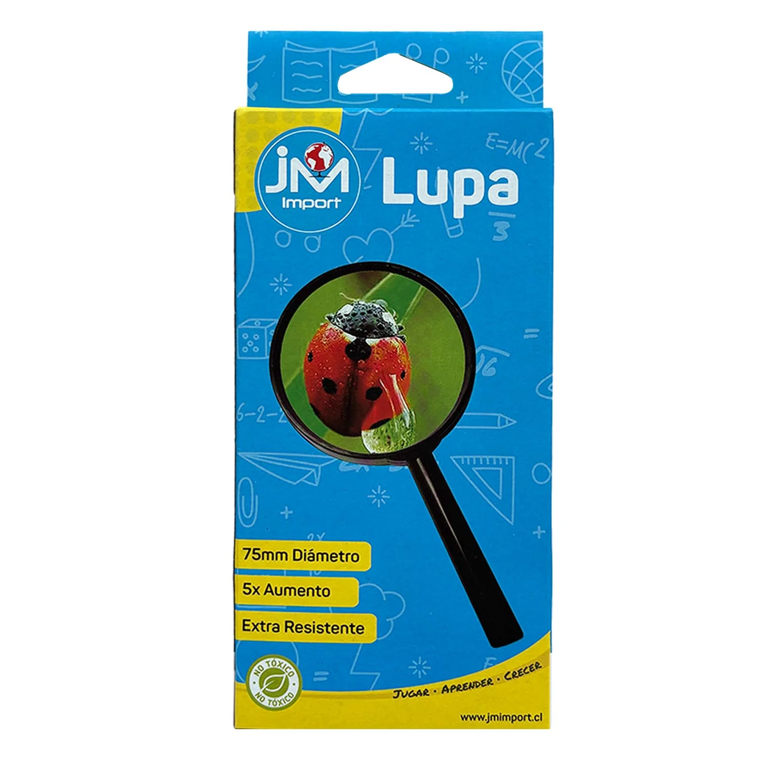 [LUPAHOL001] Lupa Borde Plástico JM 75x75mm