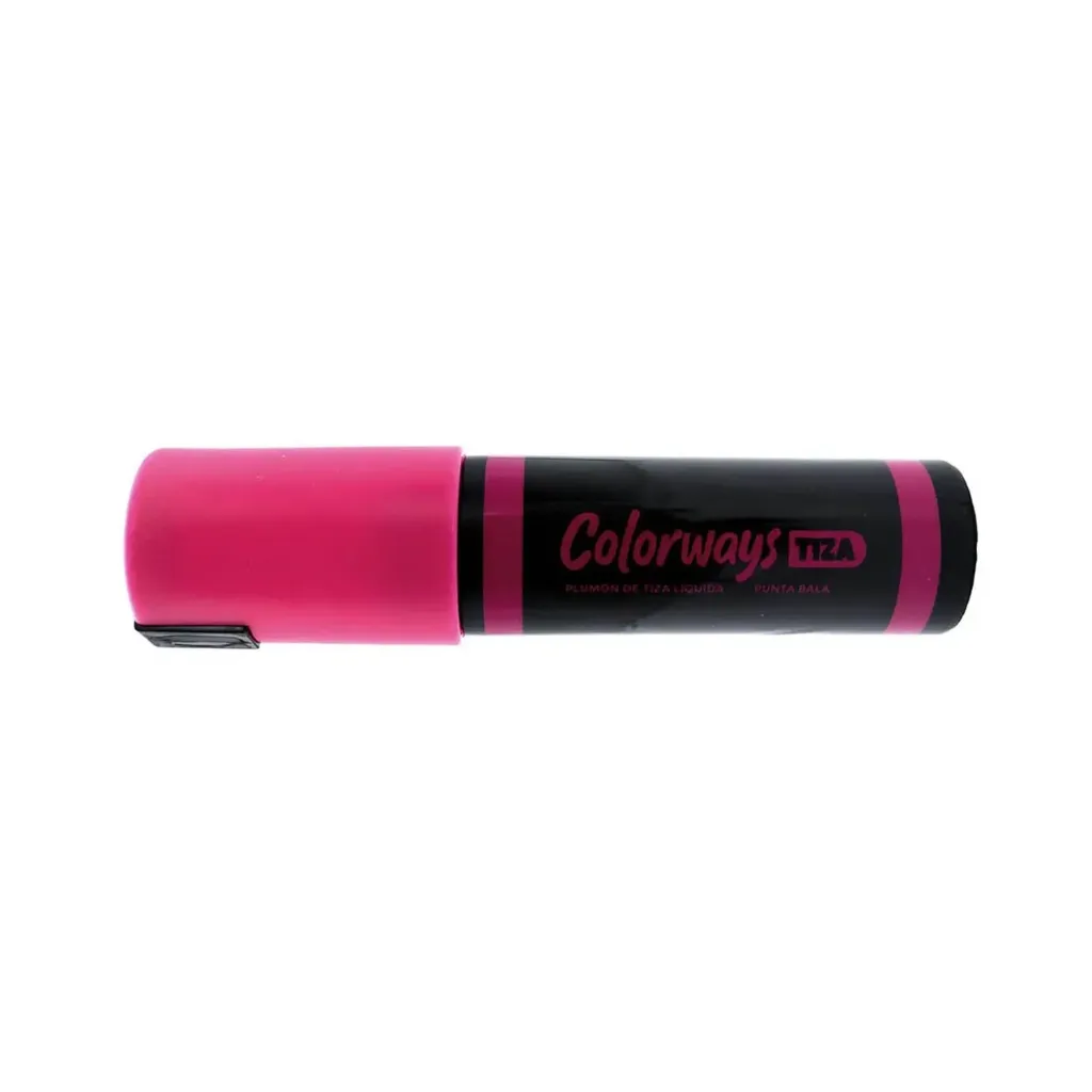 [1741] Plumón de Tiza Adetec Jumbo Colorways Fucsia