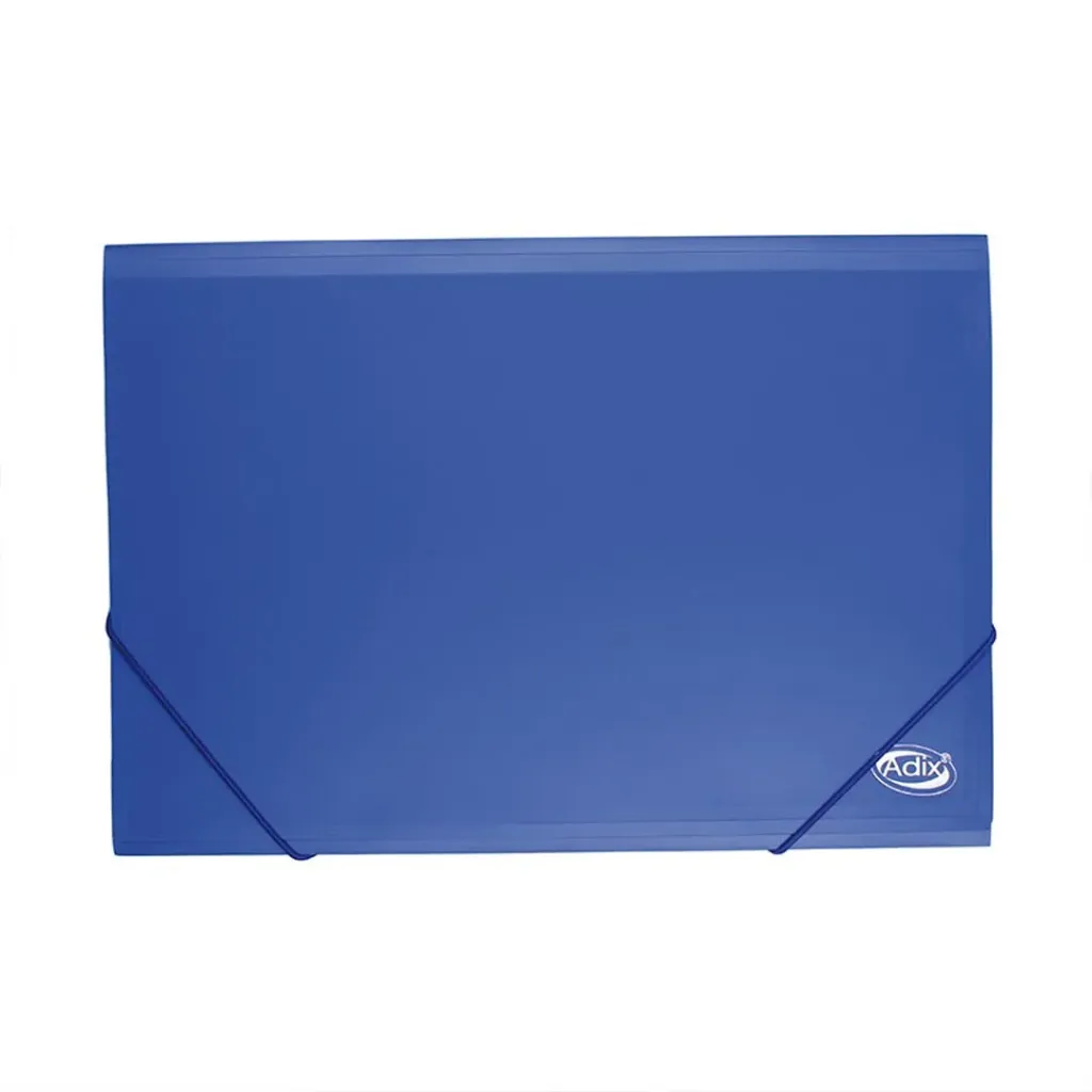[A106001] Carpeta Plástica con Elástico Adix Azul Oficio