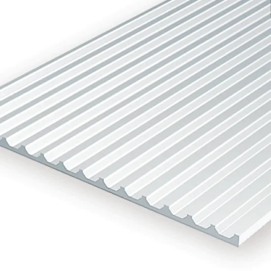 [EV4542/1] Lámina de poliestireno blanco 15x30cm Plancha Metálica 1.8mm (1ud)