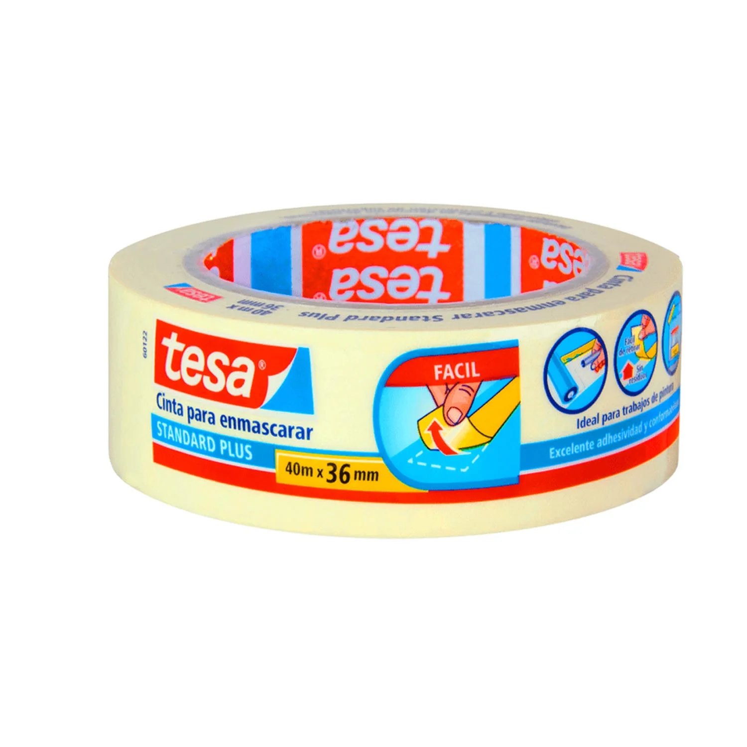 [60122-36] Cinta De Enmascarar Masking Tesa 36mm x 40mts
