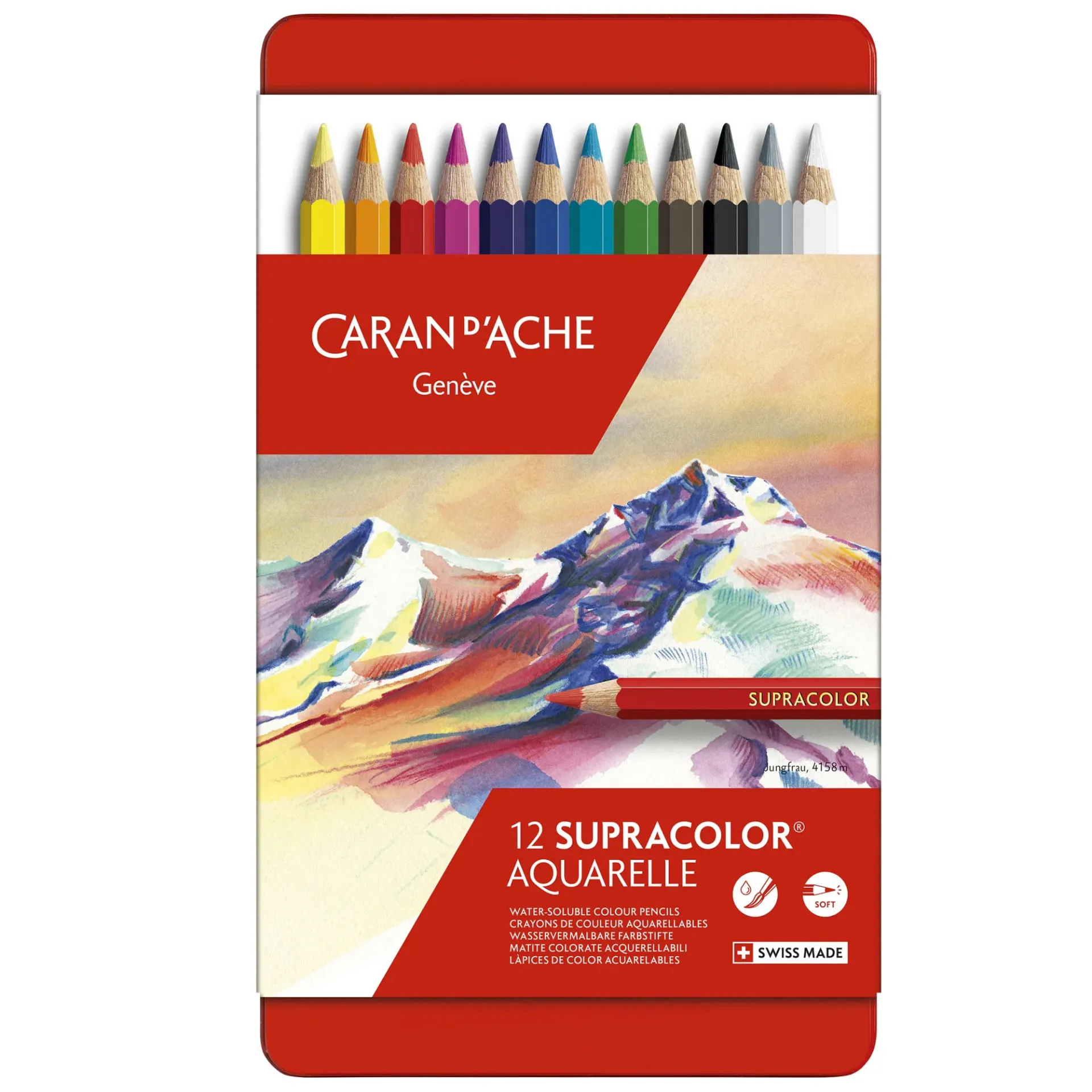 [CA3888312] Lápices Acuarelables Caran d'Ache Supracolor (12 colores)