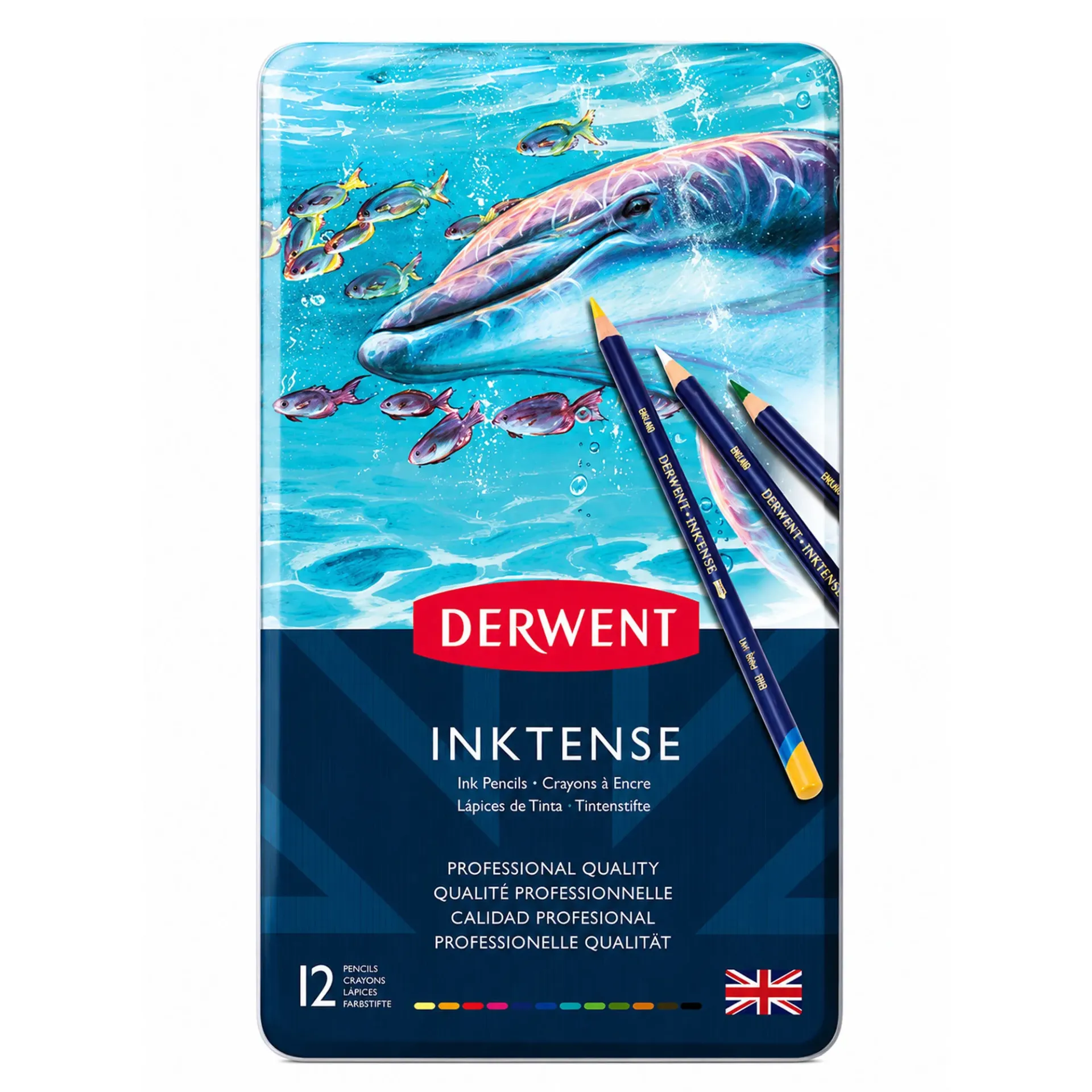 [0700928] Lápices Acuarelables Derwent Inktense (12 colores)