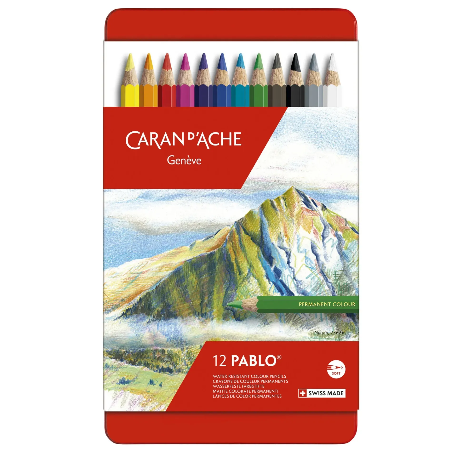[CA666312] Lápices de Colores Pablo Caran d'Ache (12 Colores)