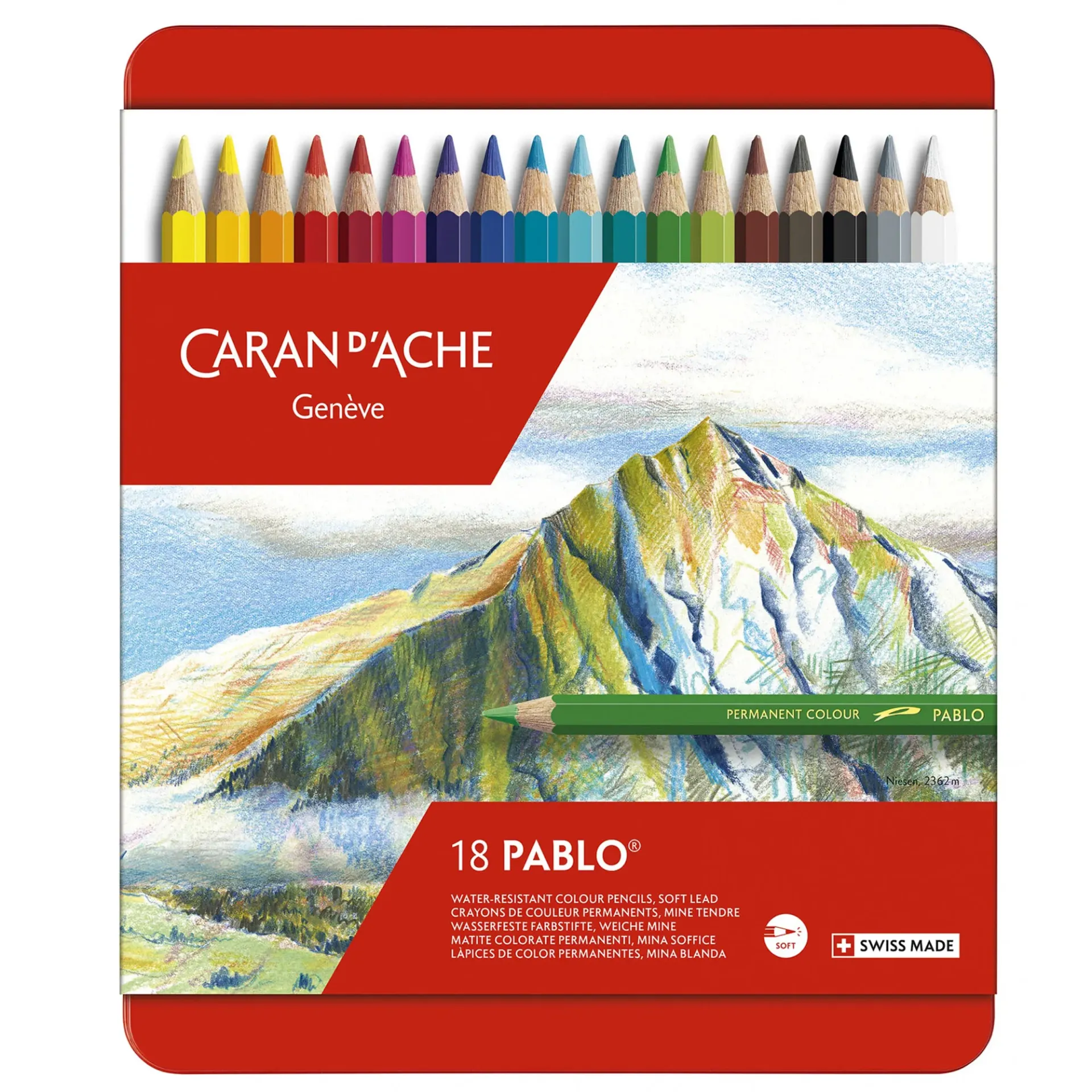 [CA666318] Lápices de Colores Pablo Caran d'Ache (18 Colores)