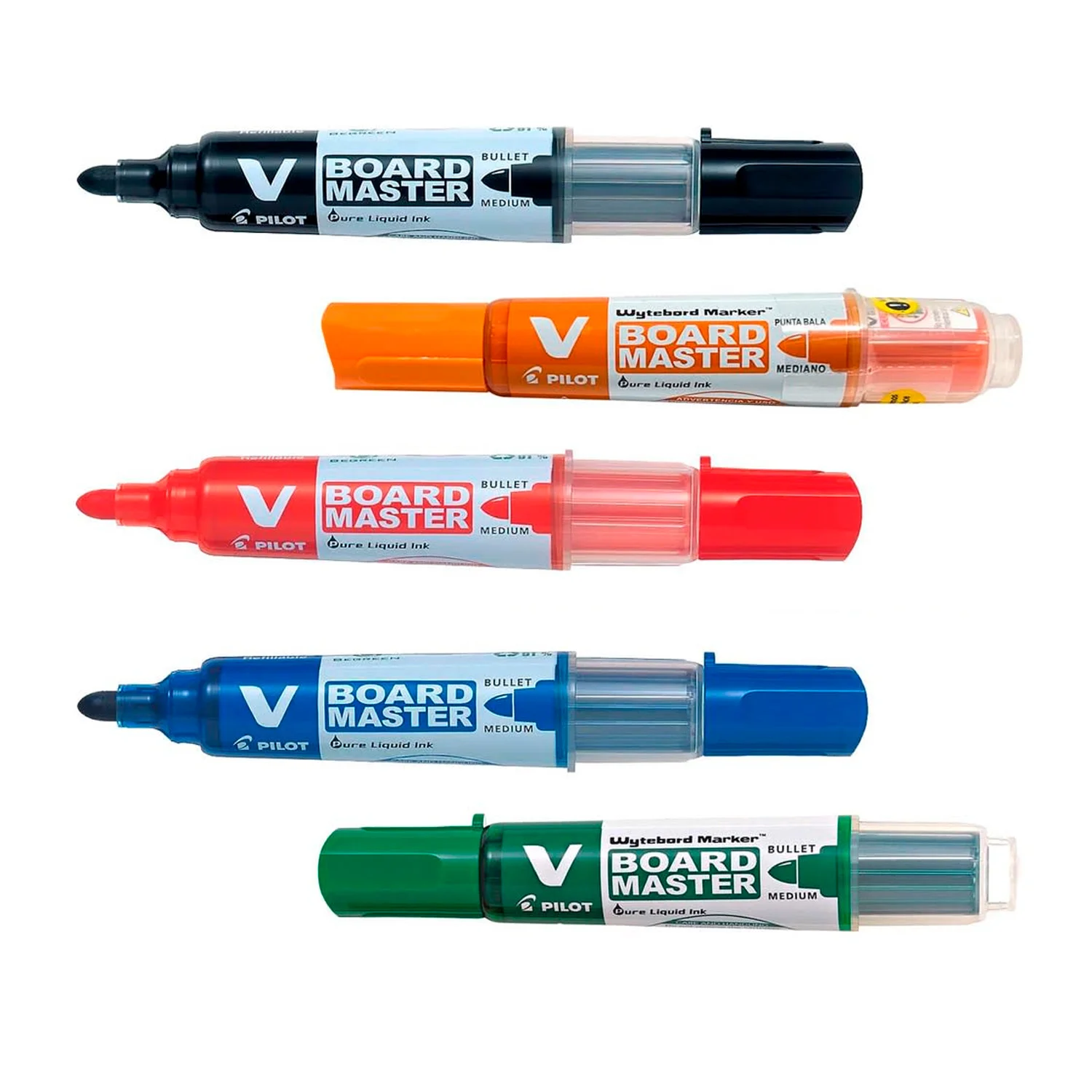[WBMAVBMMS5] Marcador Para Pizarra V Board Master Pilot 5 Colores