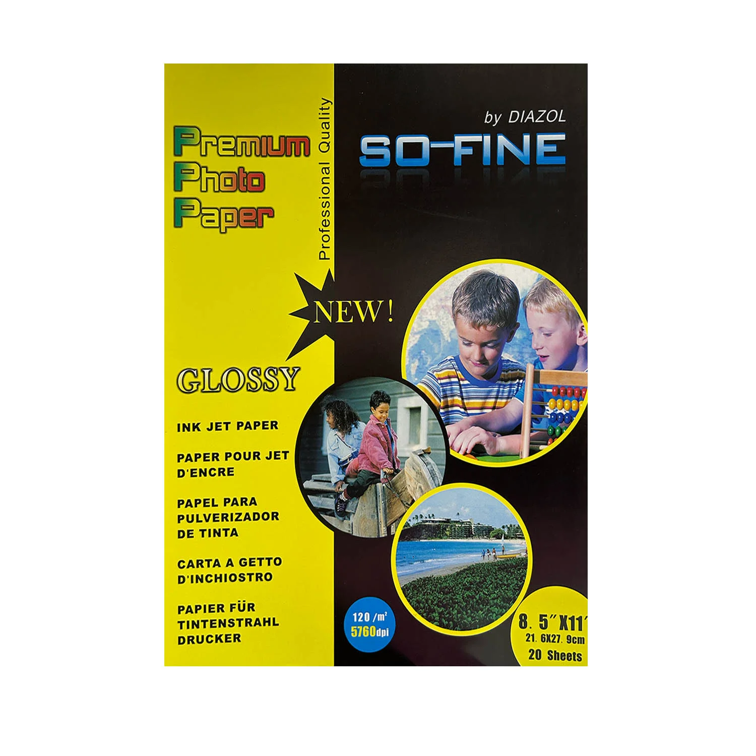 [PSI-B120GC] Papel Fotográfico Brillante 120grs. Carta (20 hojas)