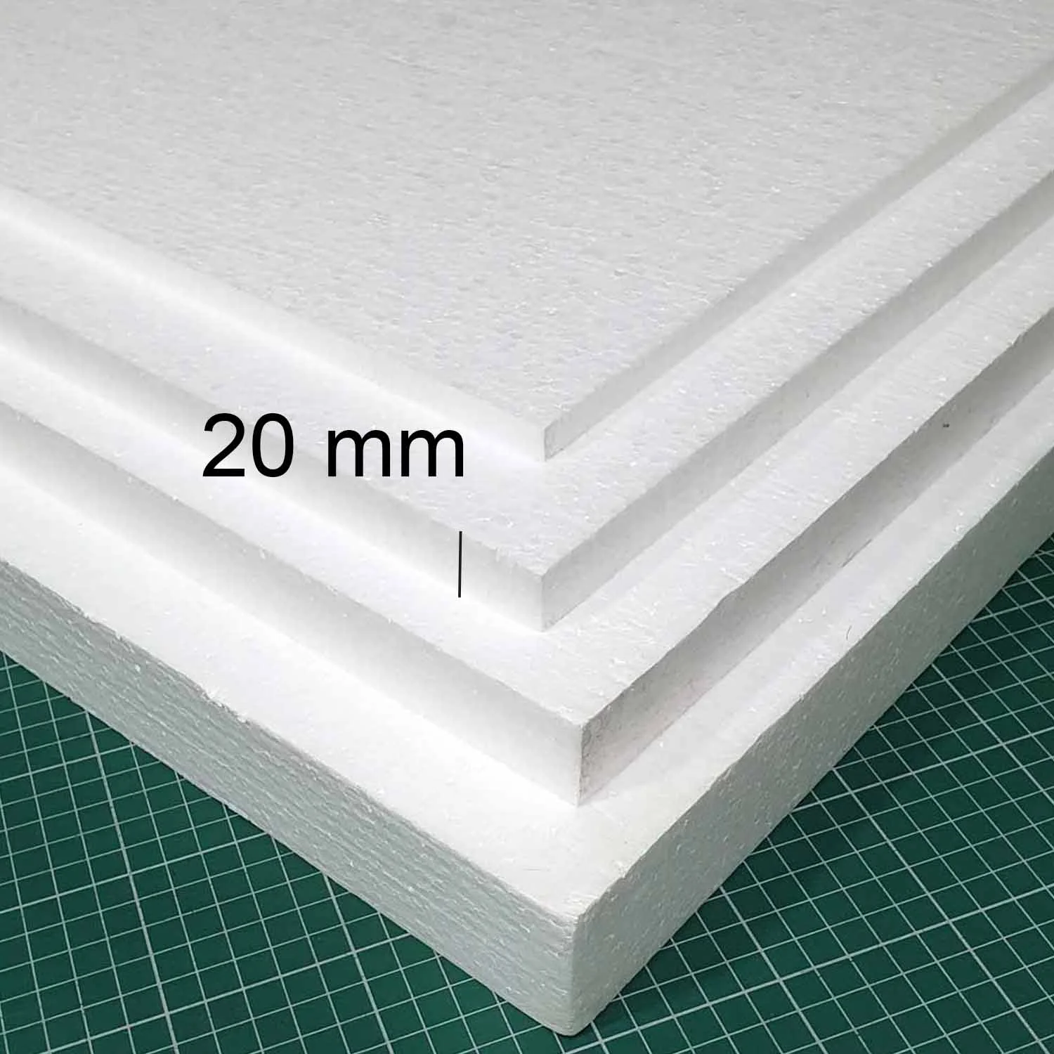 [PLPL10050020] Plancha de Plumavit 50x100cm Alta Densidad 25kg/m3 20mm