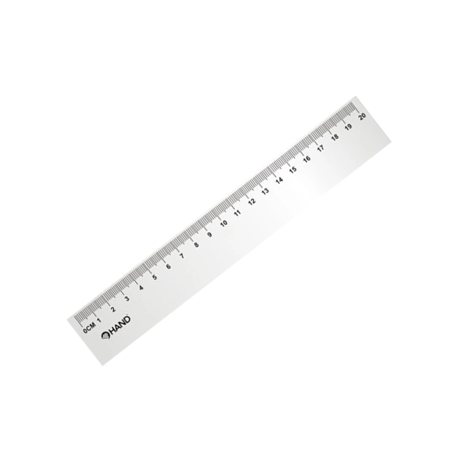 [#220] Regla Plástica Biselada Hand 20cm