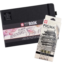 [PROMO37] Sketchbook 15x21 + Set Tiralineas Sakura