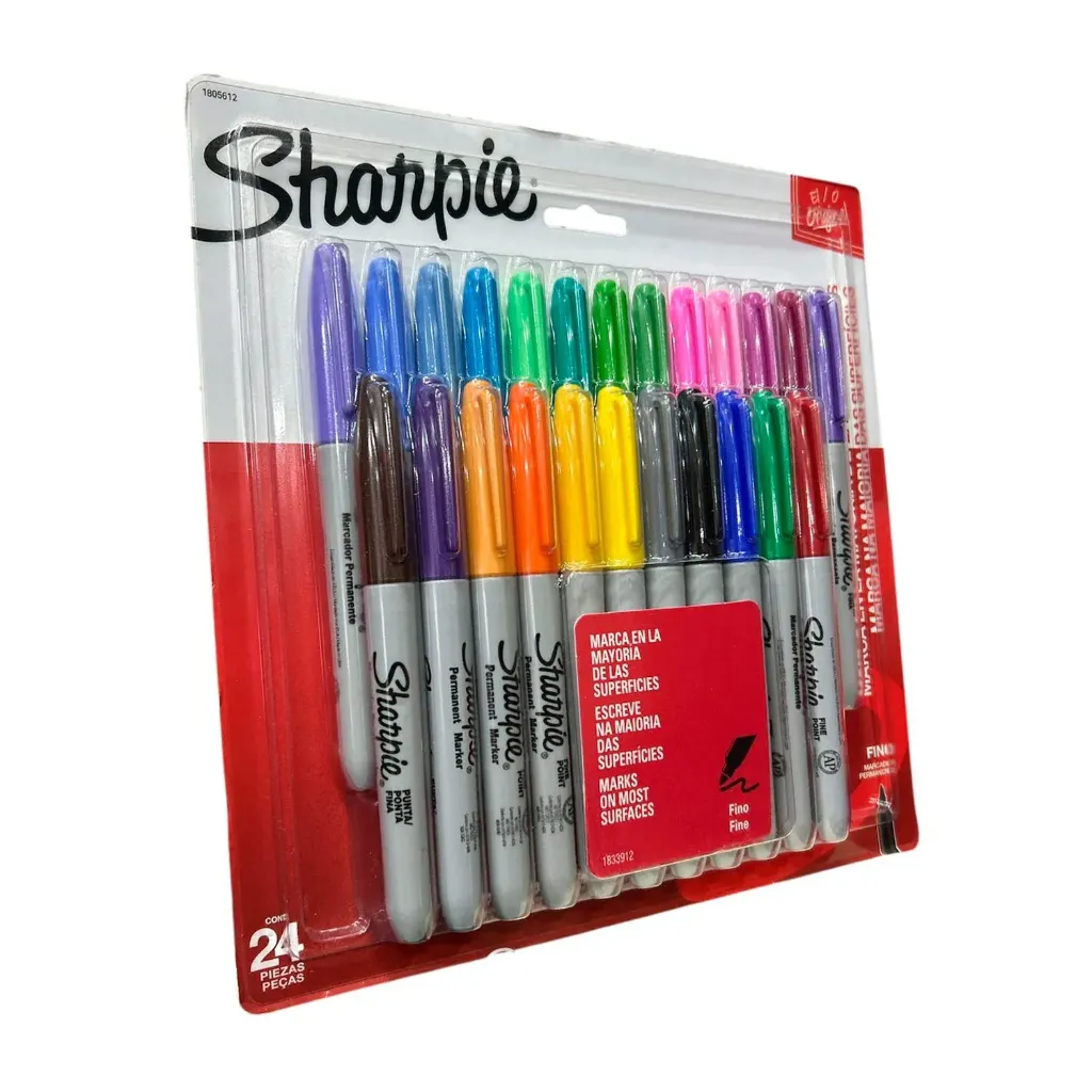 [1805612] Set 24 Marcadores Sharpie Punta Fina Colores Surtidos
