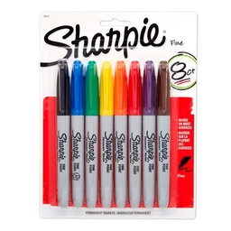 [1807740] Marcador Sharpie Set 8 Colores Punta Fina