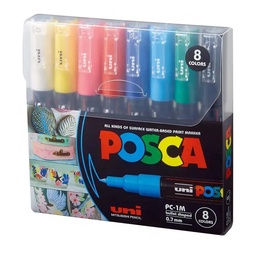 [PC1M-246078] Set 8 Marcadores Uni Posca PC-1M - 0.7 mm