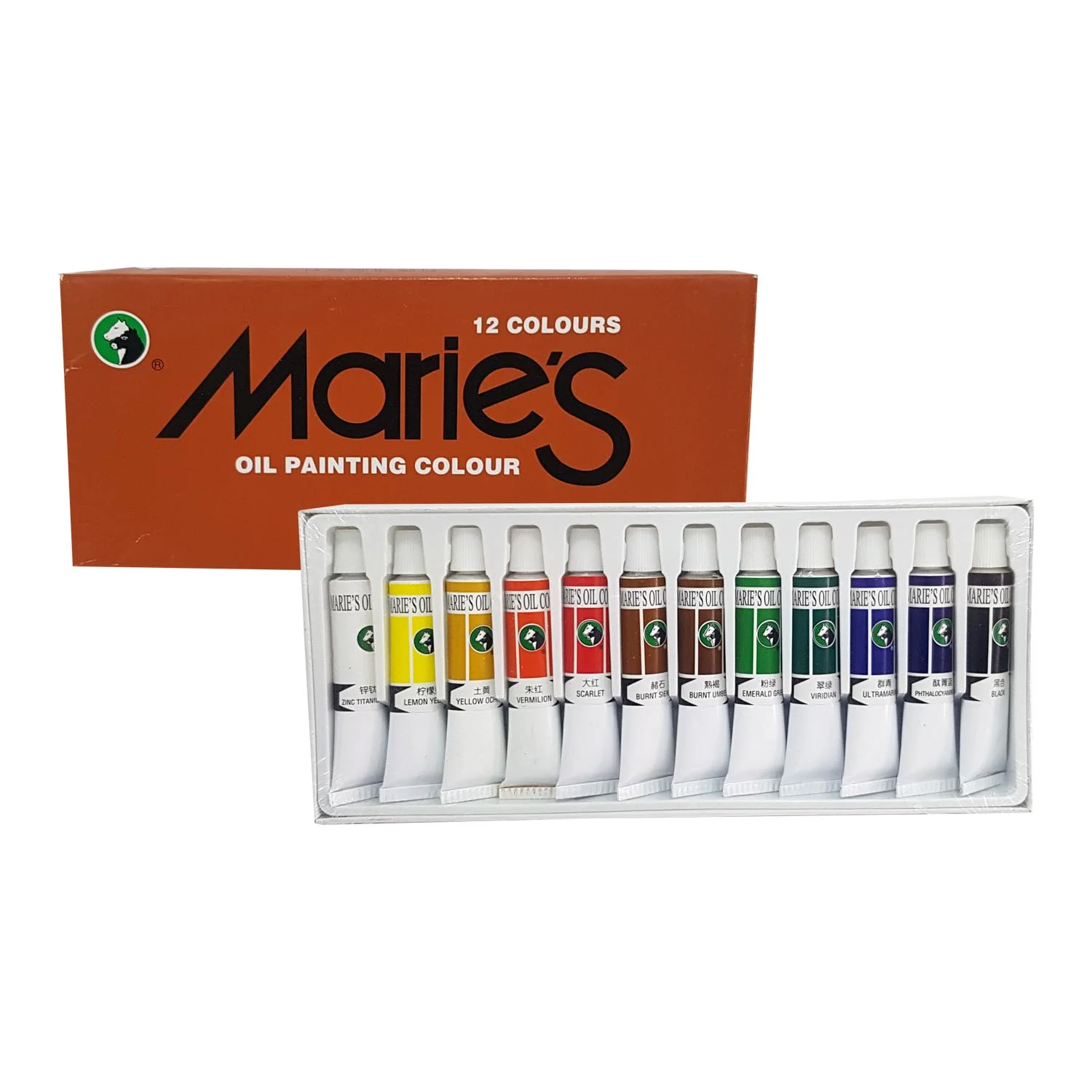 [OLEOMAR001] Set Pinturas al Oleo en Tubos 12 Colores (12ml)