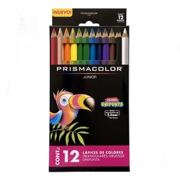 [1154934] Lápices Prismacolor Junior 12 Colores Triangulares Gruesos